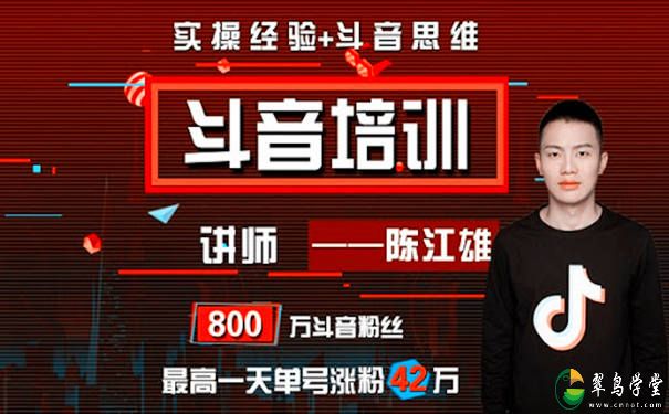 dou+怎么投放效果好?陈江雄dou高端私房课 第1张