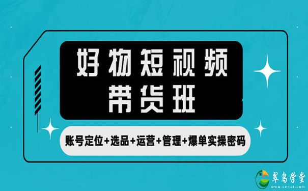 短视频带货怎么做?好物短视频带货班 第1张 短视频带货怎么做?好物短视频带货班 第1张